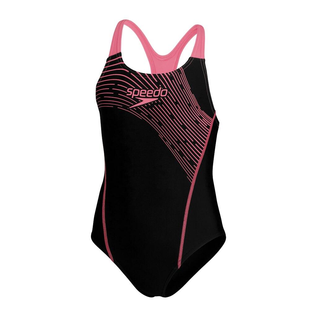 Dziewczęcy jednoczęściowy kostium kąpielowy Speedo Eco Medley Logo Medalist