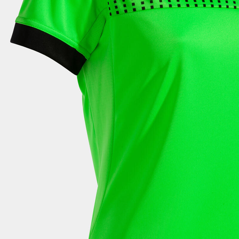 Camiseta Manga Corta Fútbol Mujer Joma Eco Supernova Verde Flúor