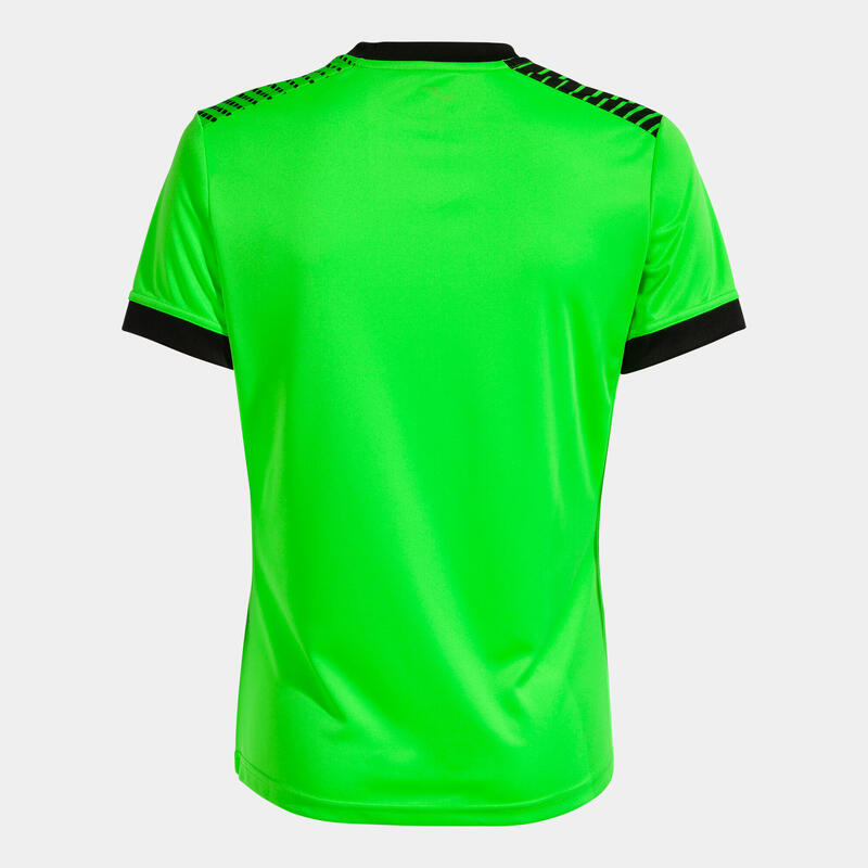 Camiseta Manga Corta Fútbol Mujer Joma Eco Supernova Verde Flúor