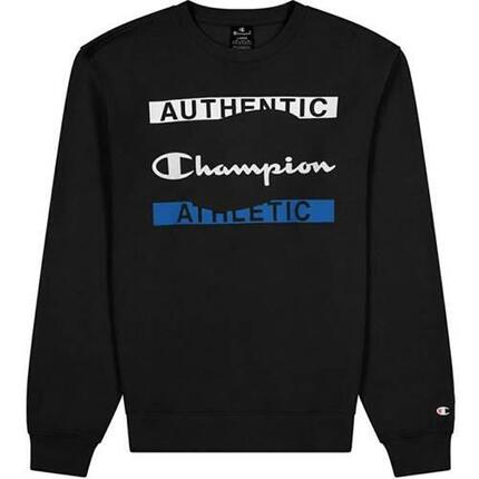 Herren Sweater ohne Kapuze Champion Authentic Athletic Schwarz