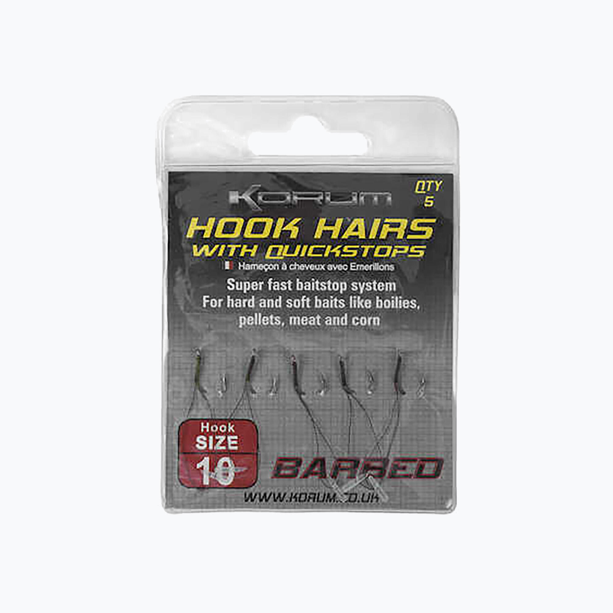 Bas de ligne pour la méthode Korum Barbed Hookhairs avec Quickstops 2/2