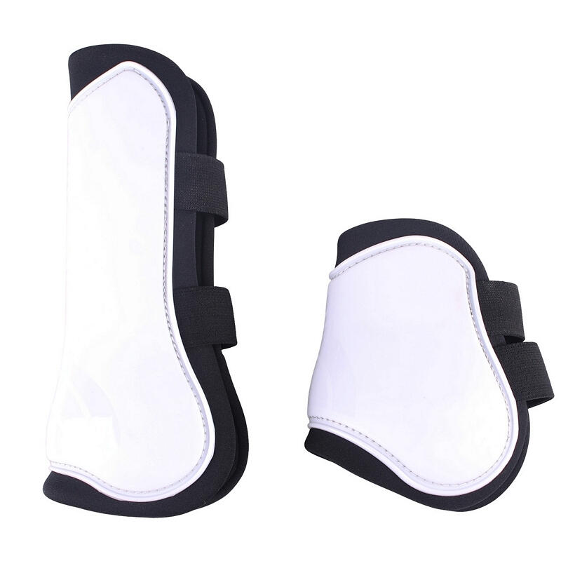 Front horse gaiter and open fetlock guard set QHP 2/4