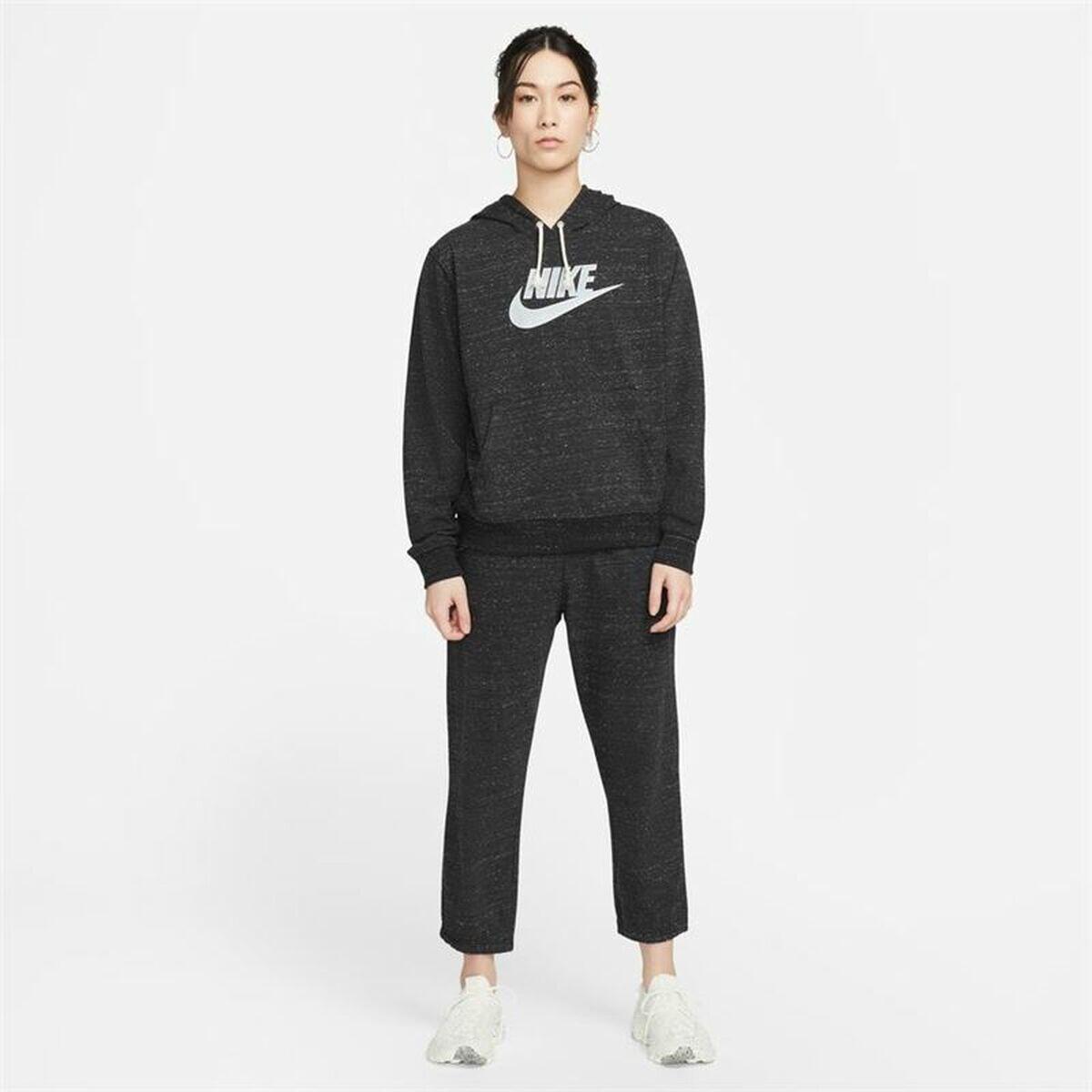 Bluza z kapturem Damska Nike Sportswear Gym Vintage Czarny 5/5
