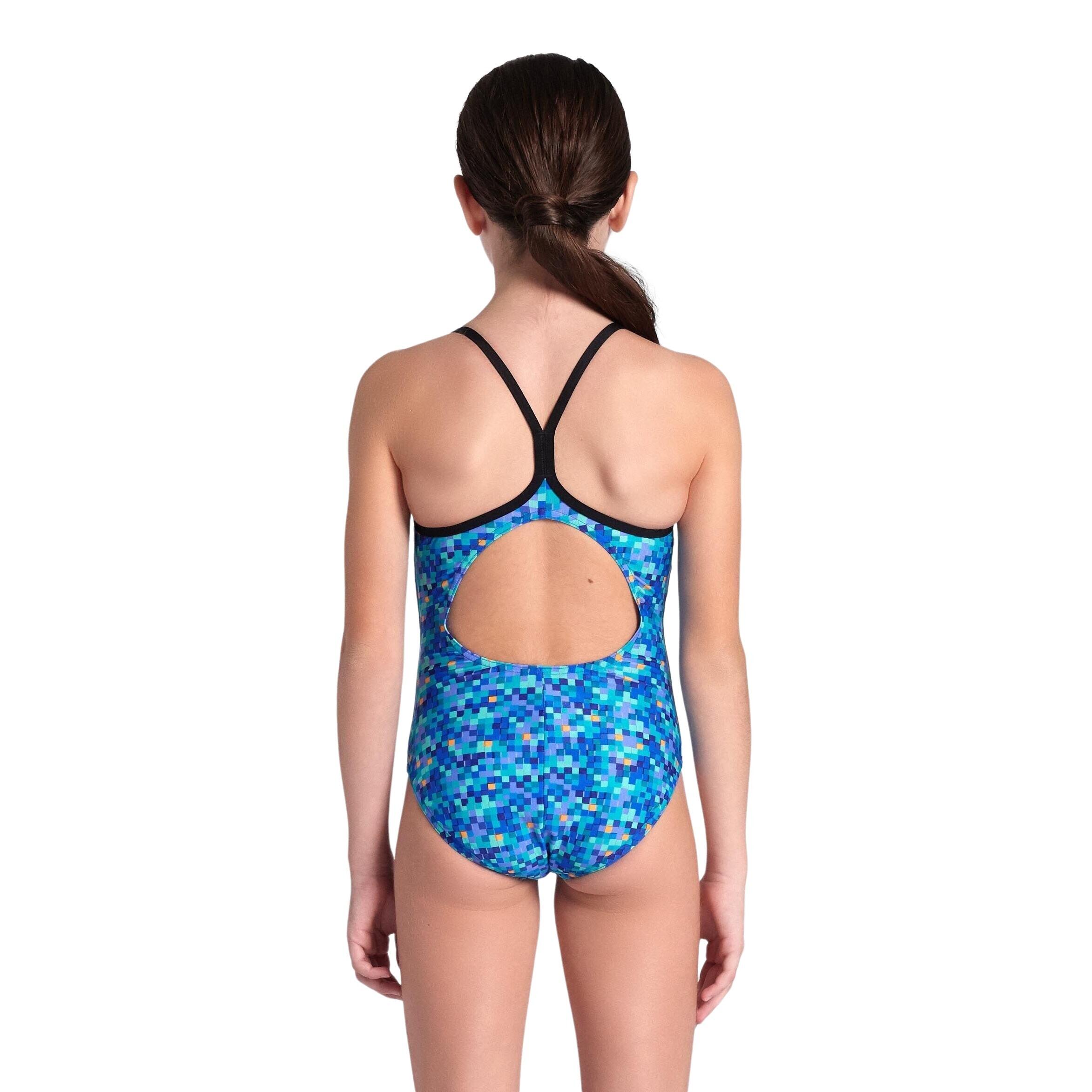 Costume da bagno 1 pezzo per bambina Arena Pooltiles Lightdro 3/5