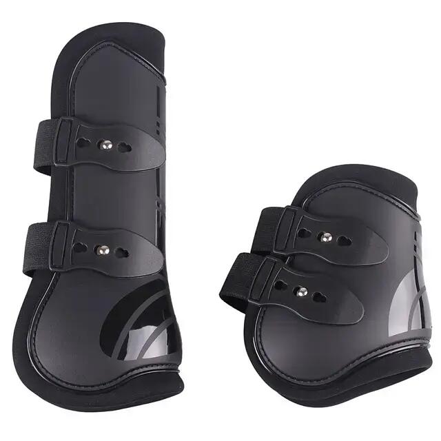 Front horse gaiter and open fetlock guard set QHP