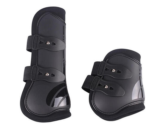 Ensemble guêtres antérieurs pour cheval et protège boulets Ouvertes QHP