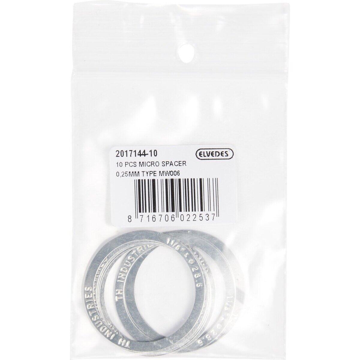 Elvedes - Entretoises Elvedes Micro Spacer Mv006 (x10) - Entretoise - Gris - No Size - Decathlon