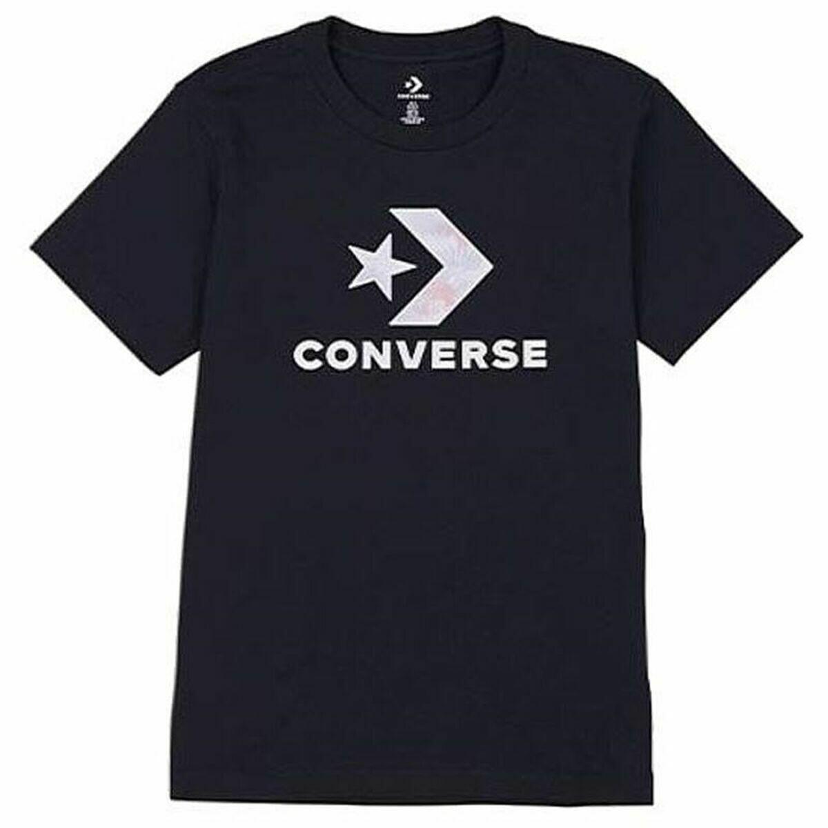 Camisola de manga curta mulher converse seasonal star chevron preto