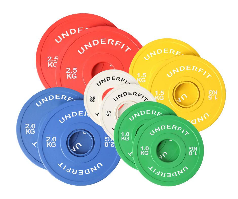 Zestaw obciążeń olimpijskich BUMPER COLOR MINI UNDERFIT 15kg 2/8