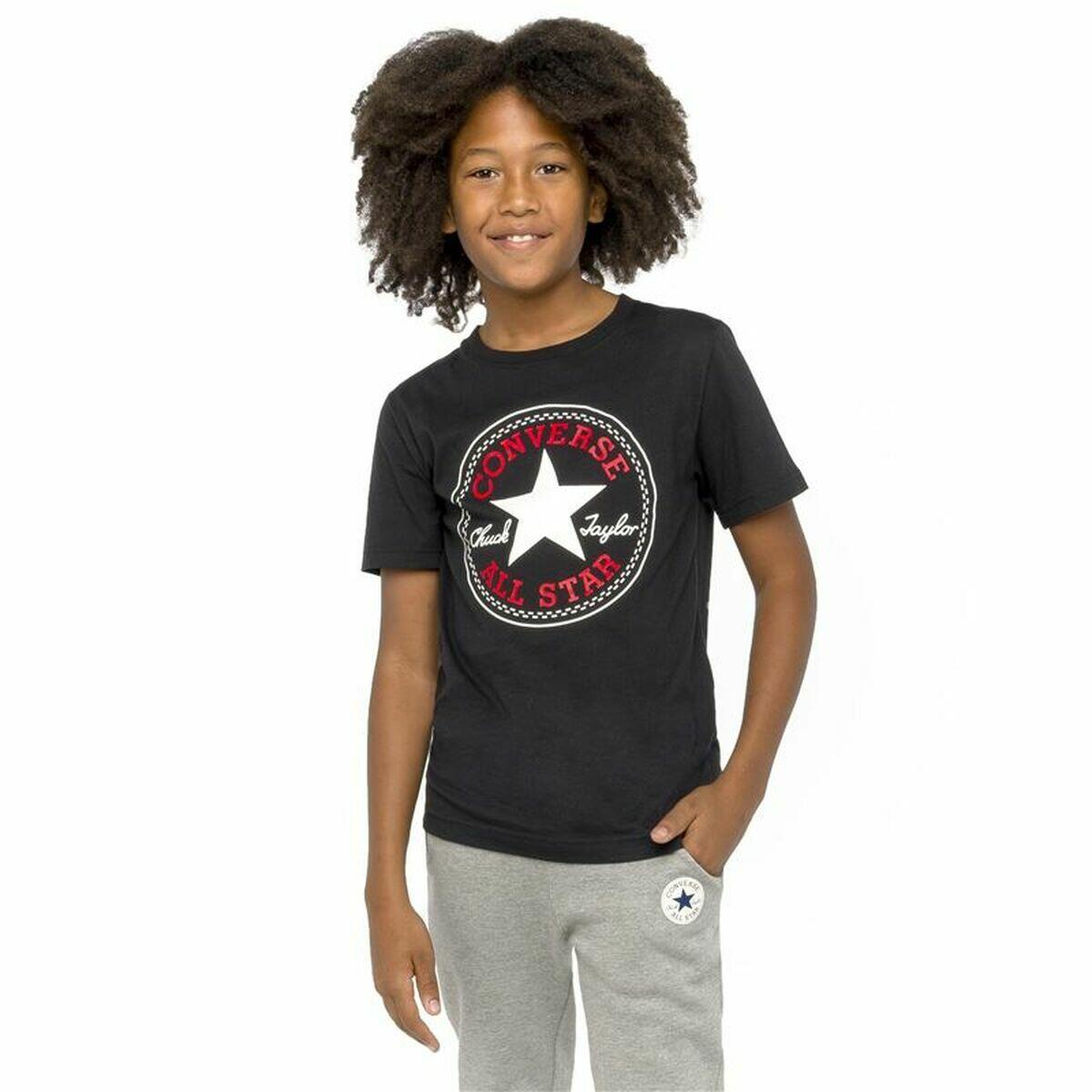 Camisola de Manga Curta Converse Chuck Taylor All Star Core Preto 2/3