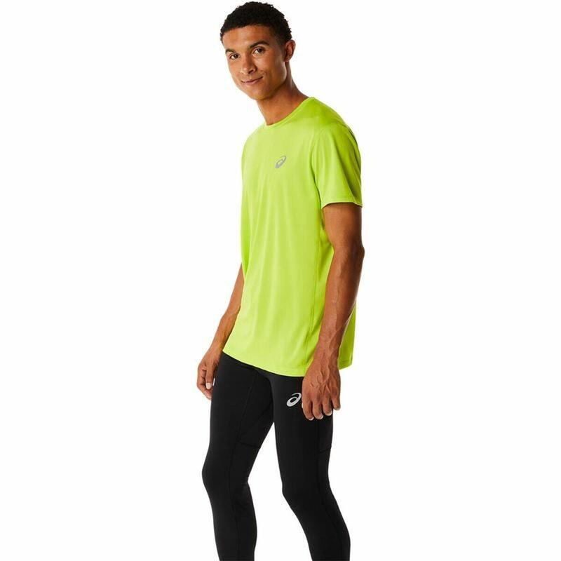 Camisola de Manga Curta Homem Running Asics Core Amarelo
