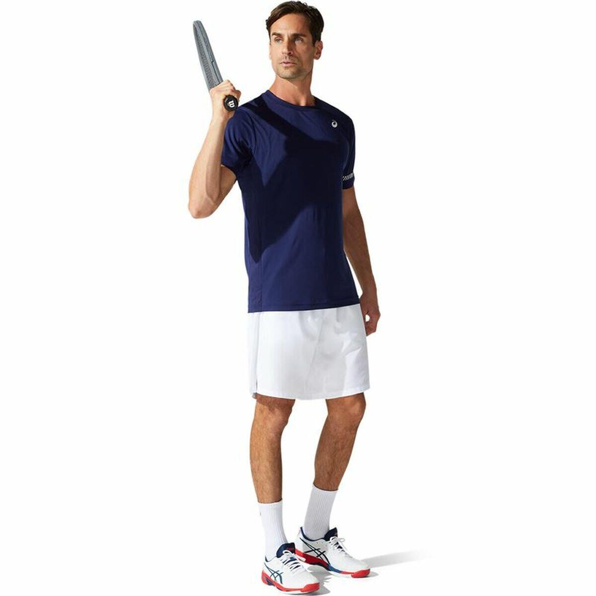 Herren Kurzarm-T-Shirt Asics Court SS Blau 5/5
