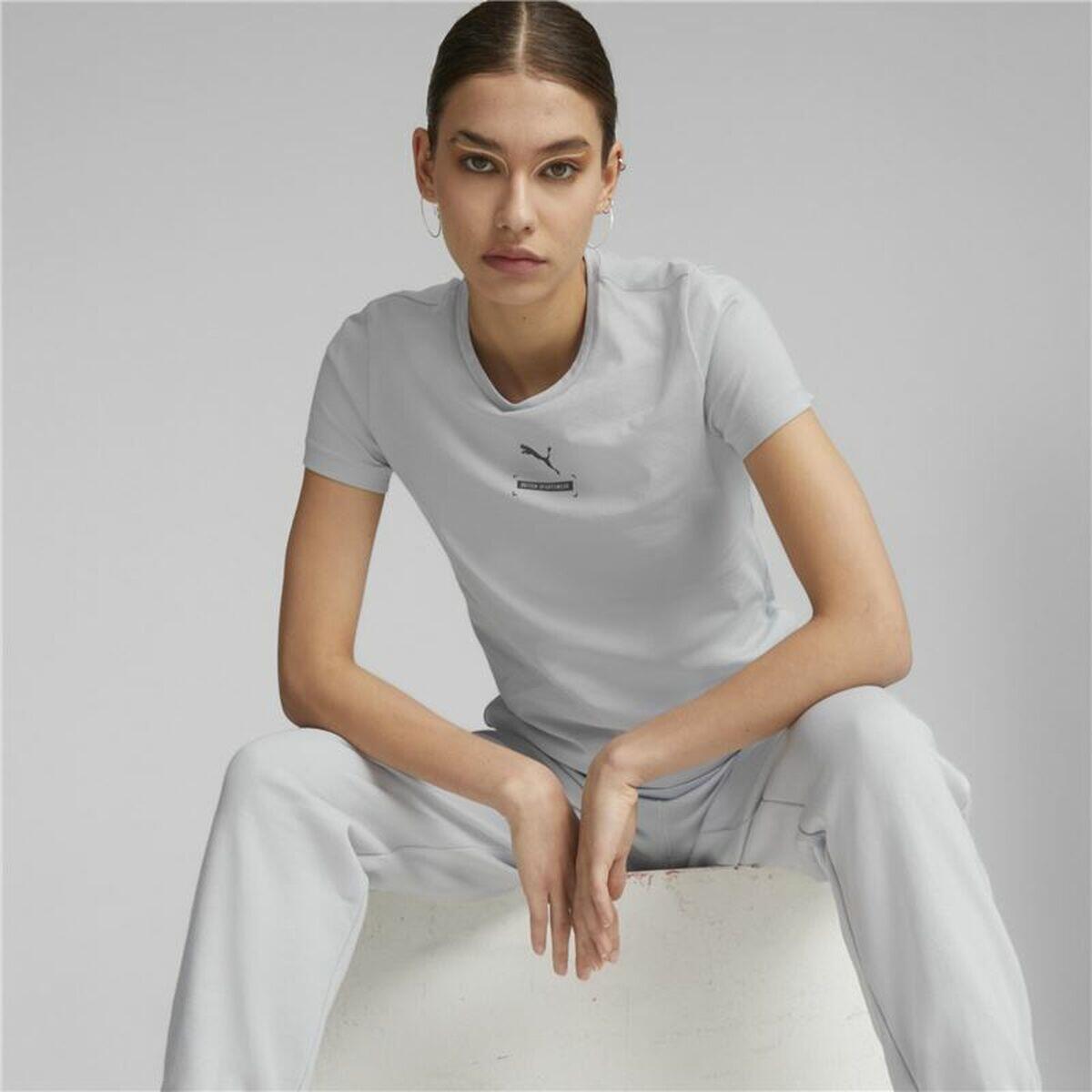 Camiseta de Manga Corta Mujer Puma Better Gris 3/5
