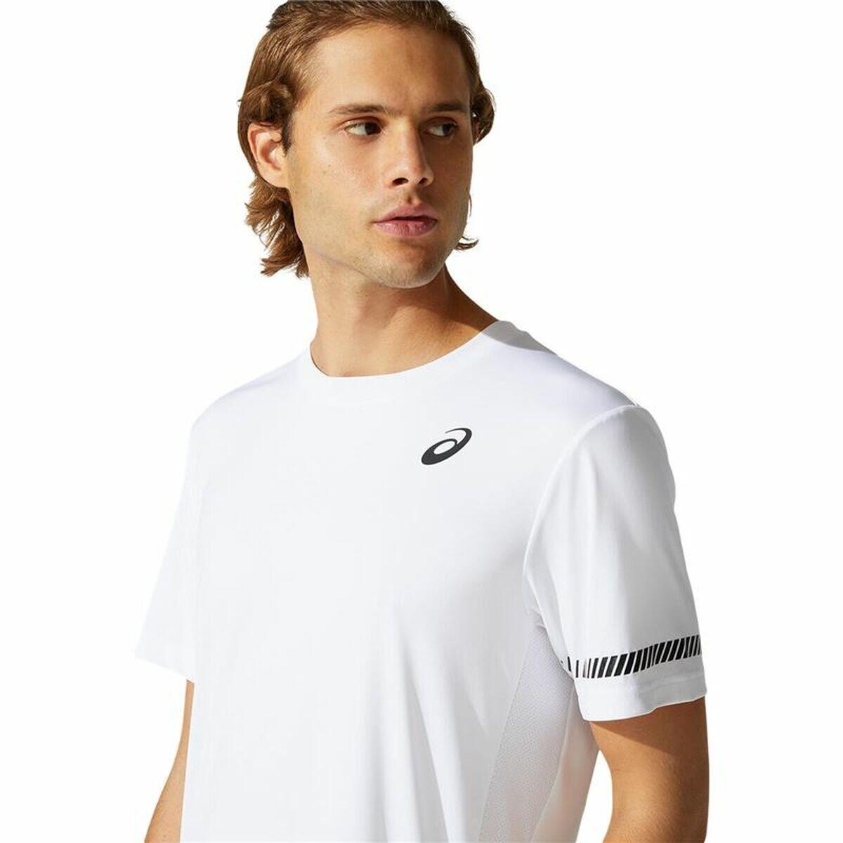 Men’s Short Sleeve T-Shirt Asics Court White 4/5