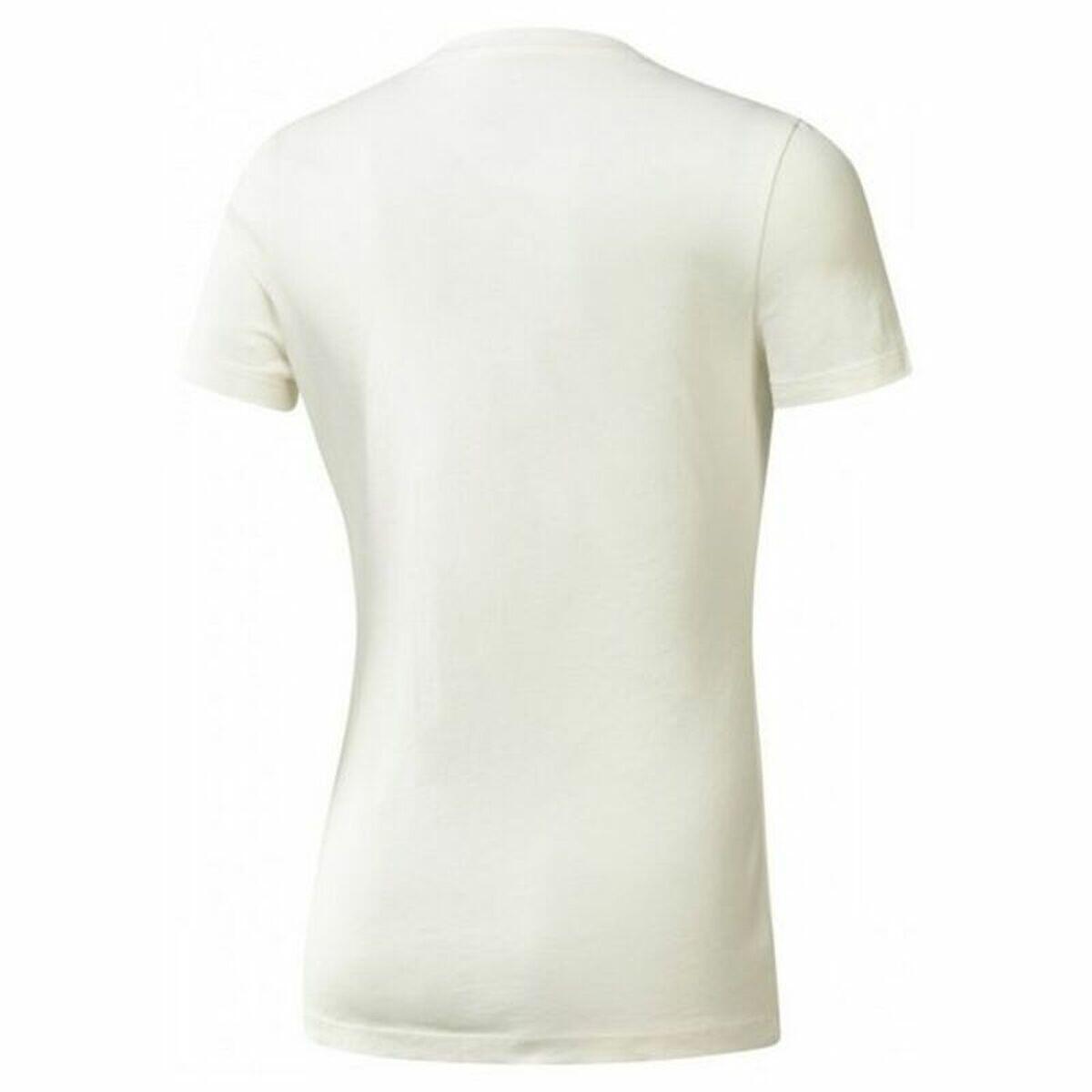 T-shirt à manches courtes femme Reebok Training Split Tee Blanc 2/5