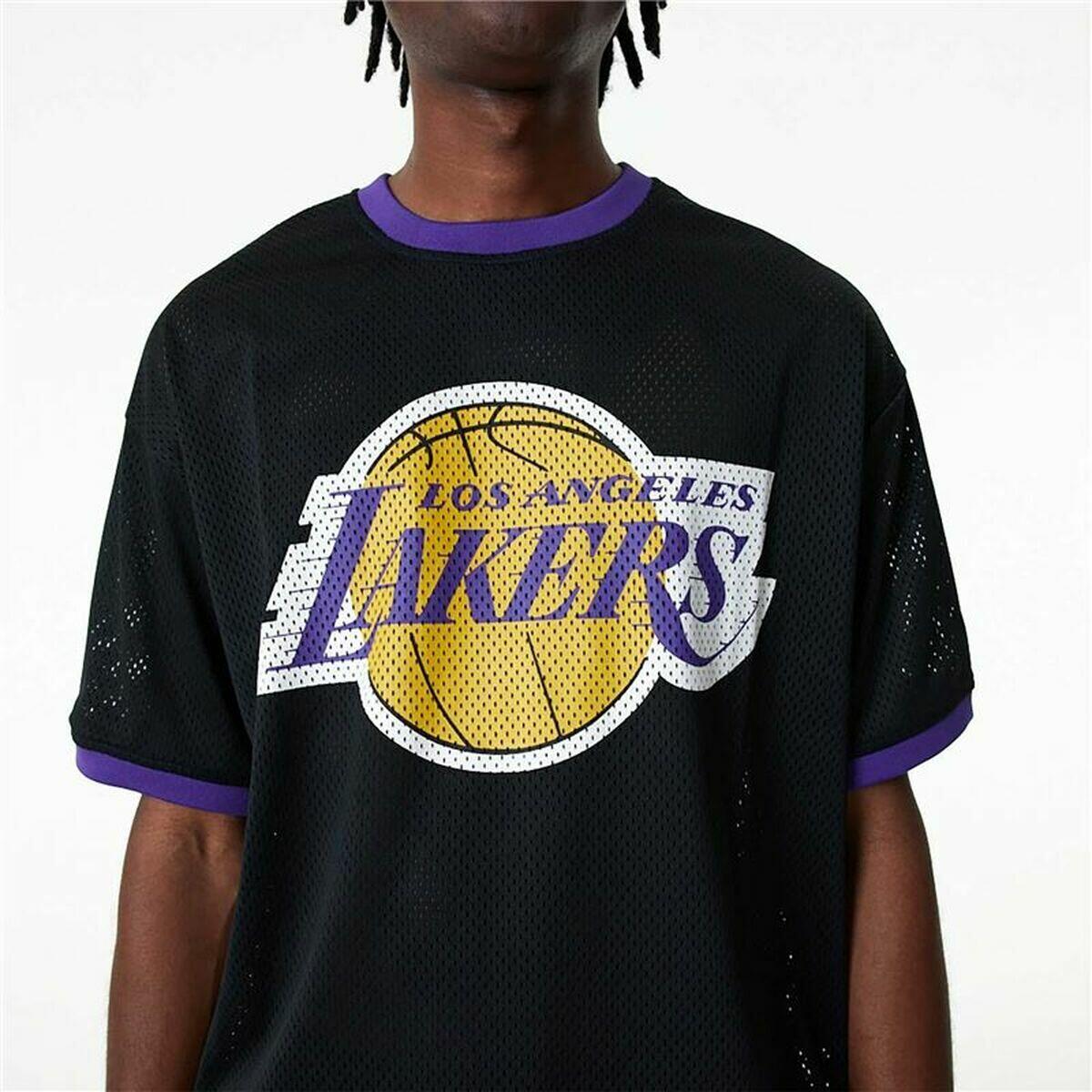 New Era T-Shirt Nba Team Logo Mesh Os Tee Loslak Blktrp Adulto 4/5