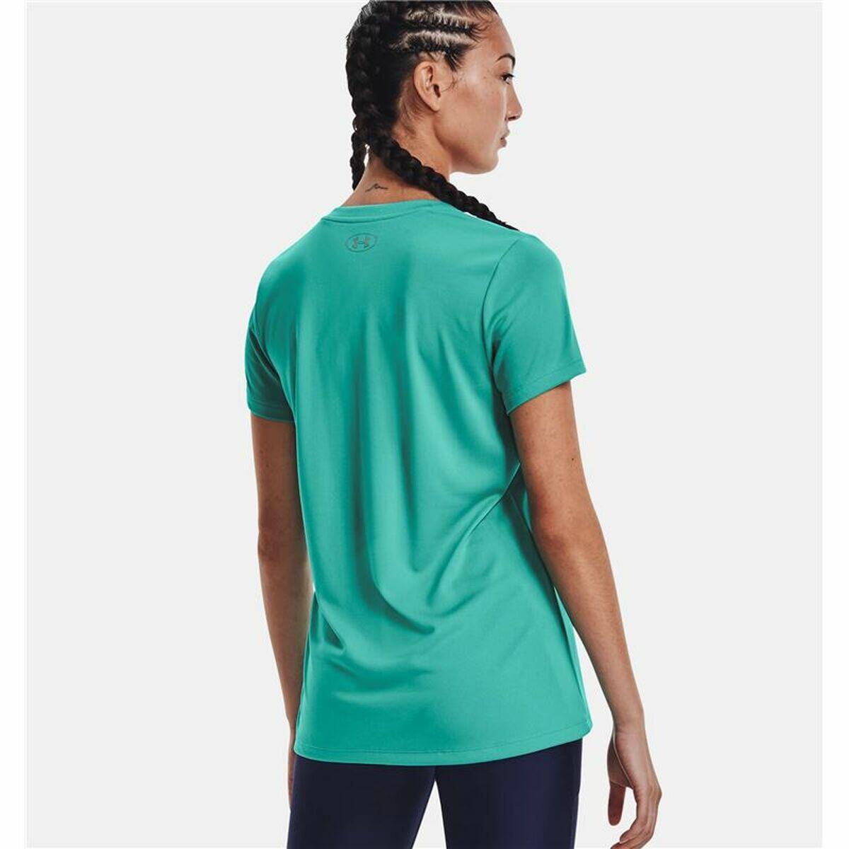 Maglia a Maniche Corte Donna Under Armour Tech SSV Solid Acquamarina 4/5