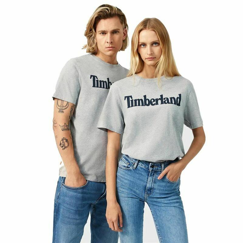 T-shirt Timberland Kennebec Linear Cinzento