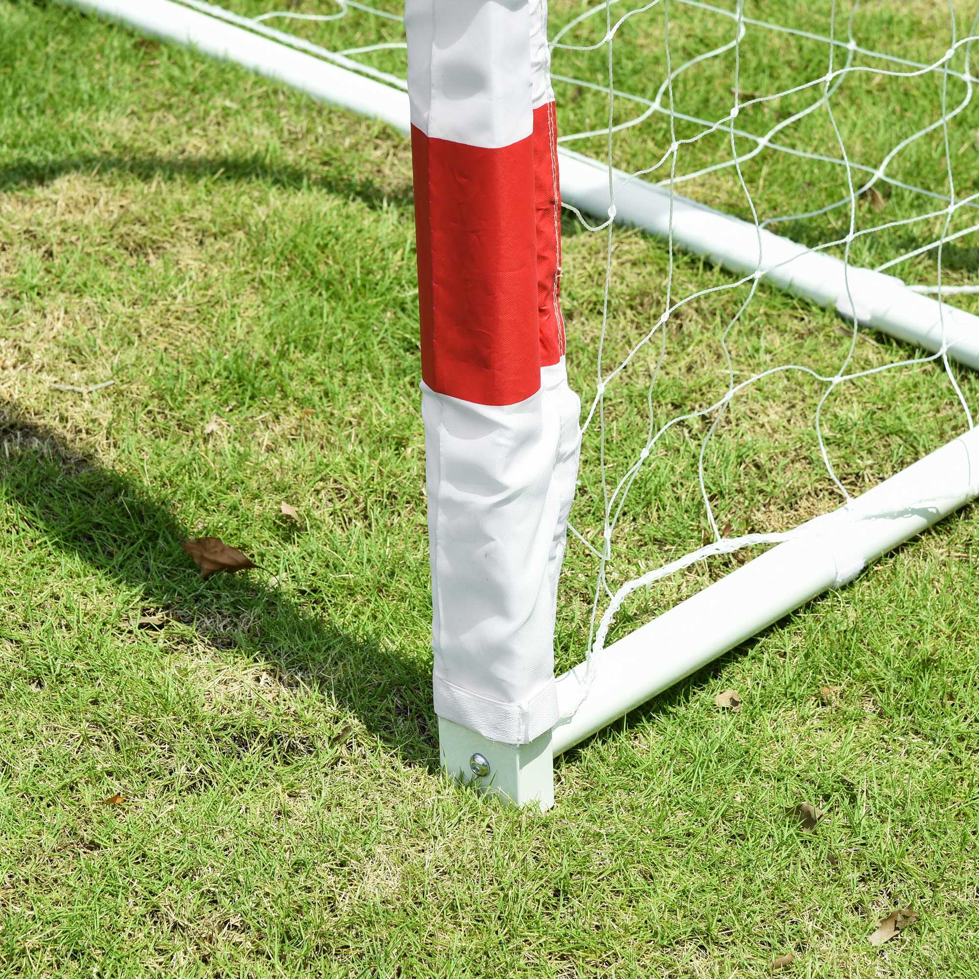 HOMCOM Rete da Calcio Porta da Calcio e Calcetto Adulti e Bambini 302x83x201cm 7/7
