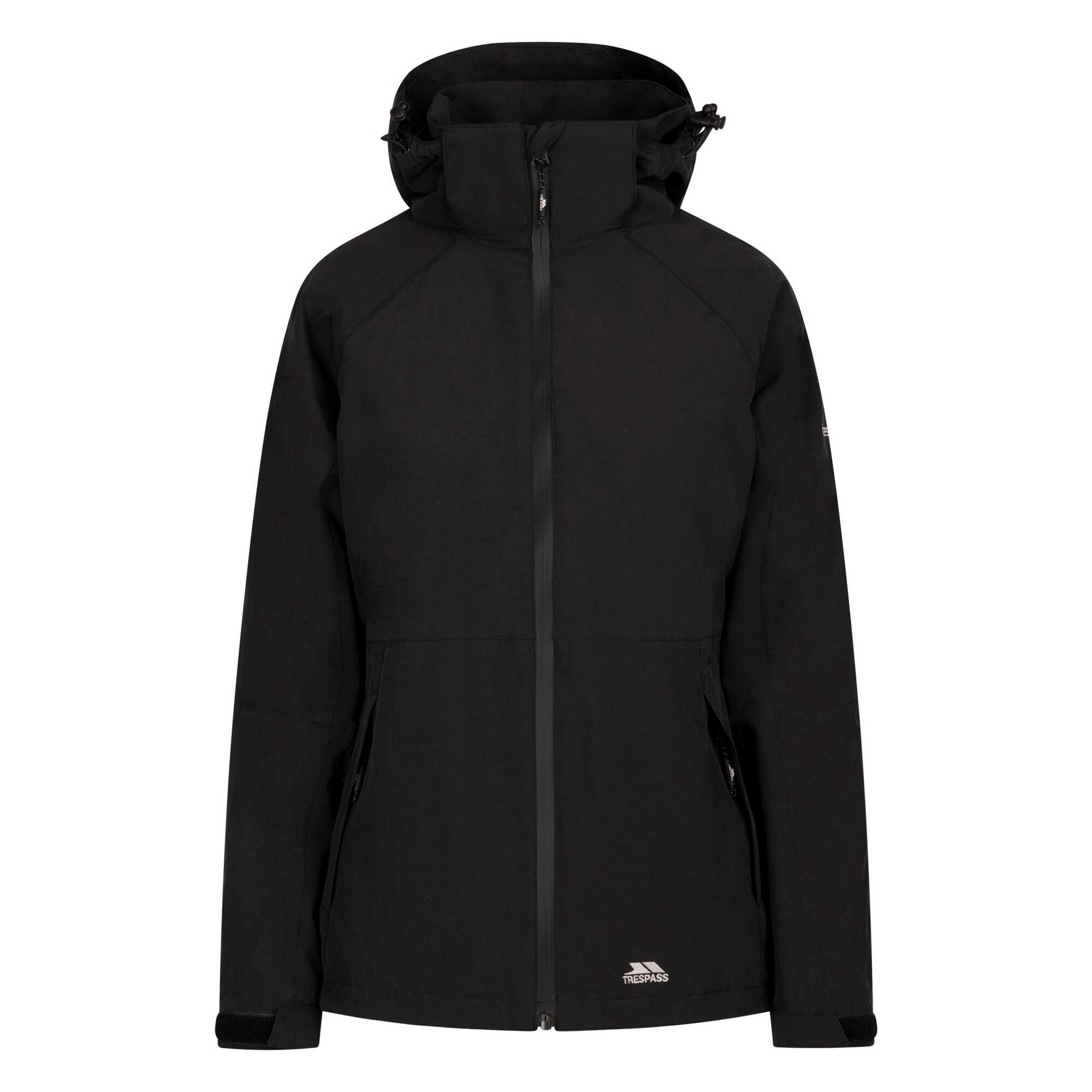 Trespass - Veste Imperméable Tilbury Femme (noir) - Veste - Noir - S - Decathlon