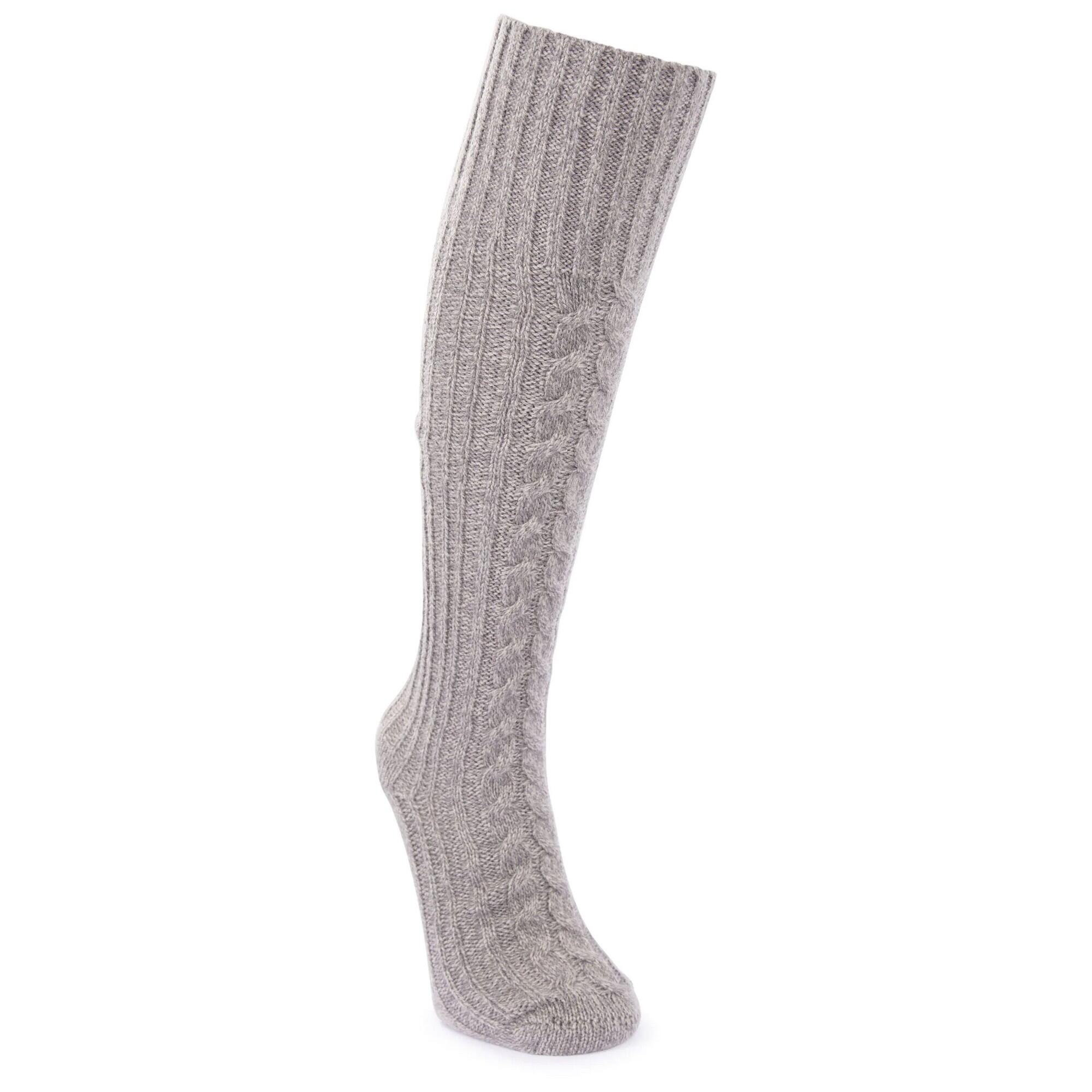 Chaussettes Hauteur Genoux TEMPERLEY Adulte (Gris Orage Chiné) 4/5