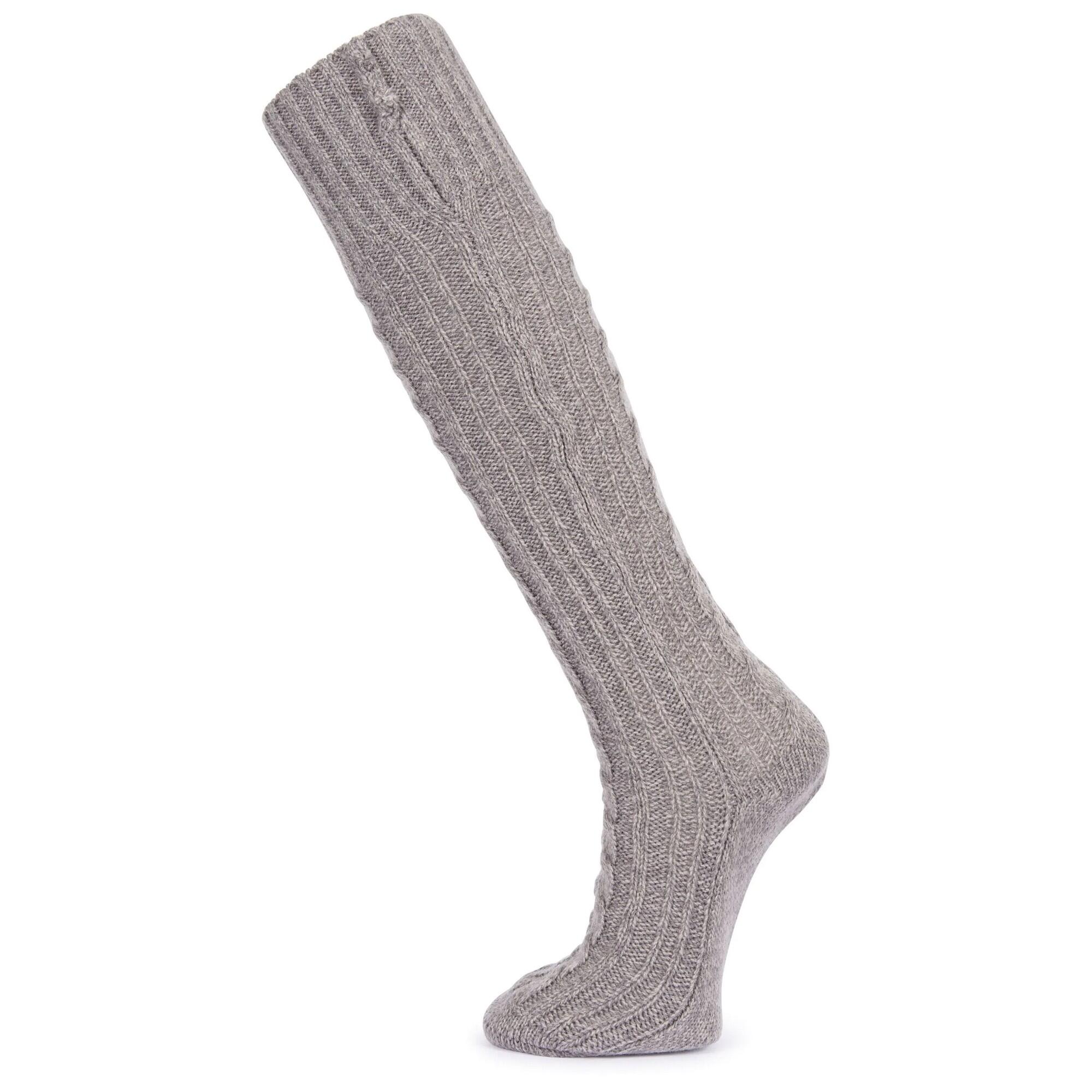 Chaussettes Hauteur Genoux TEMPERLEY Adulte (Gris Orage Chiné) 3/5
