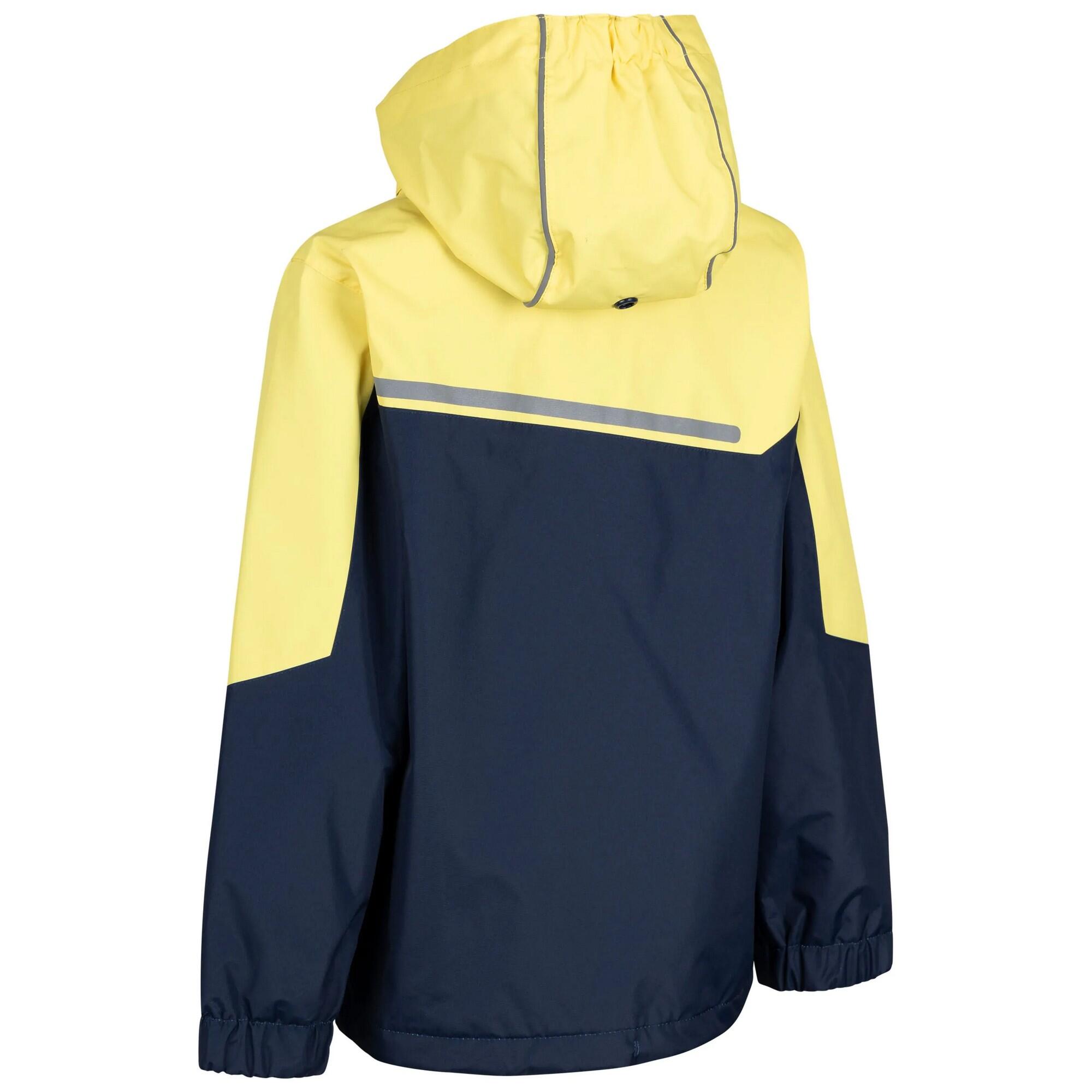 Chaqueta Impermeable Submerged Niños Marino, Amarillo 2/5