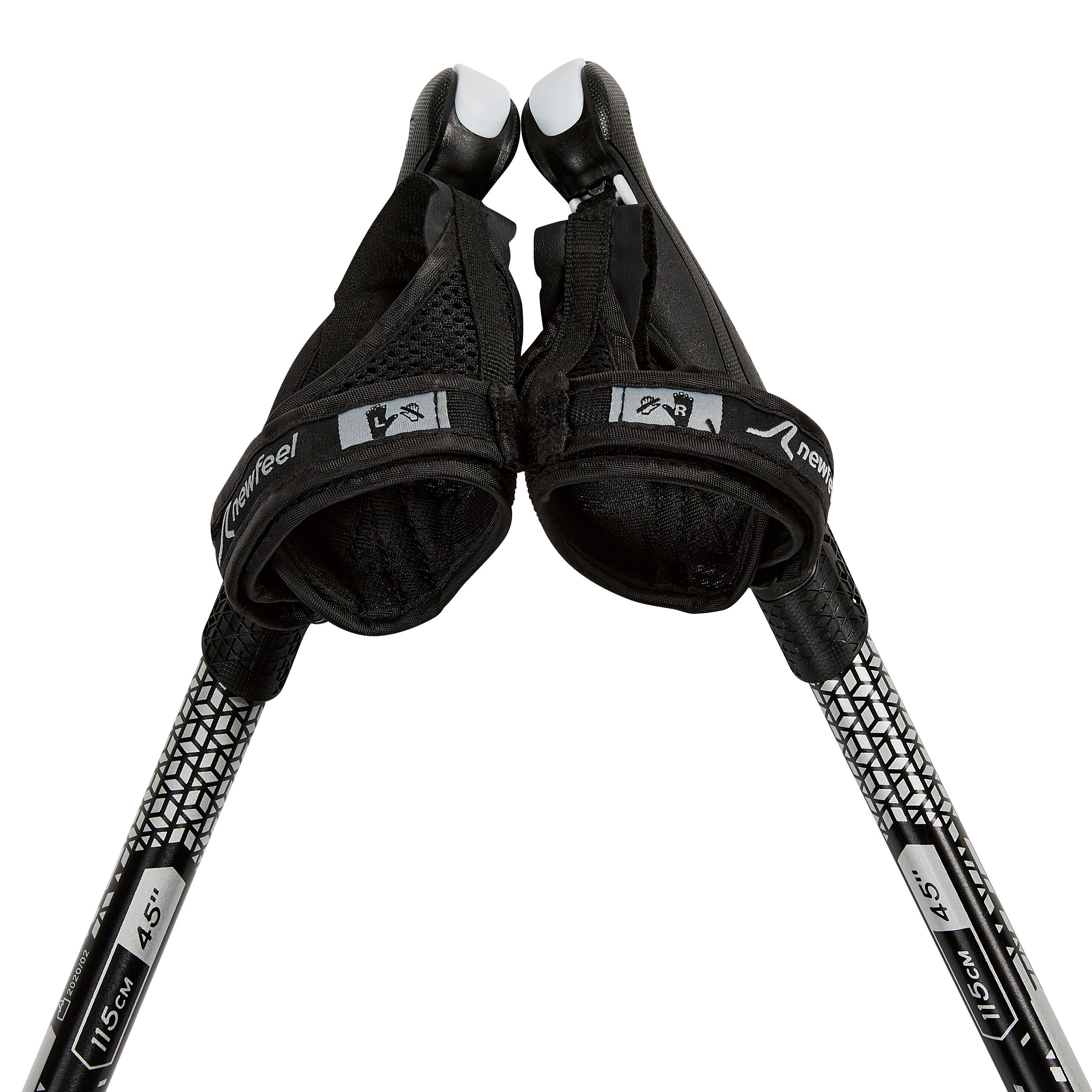 Stabilne kijki do Nordic Walking - NW P100 - czarne/szare 3/5