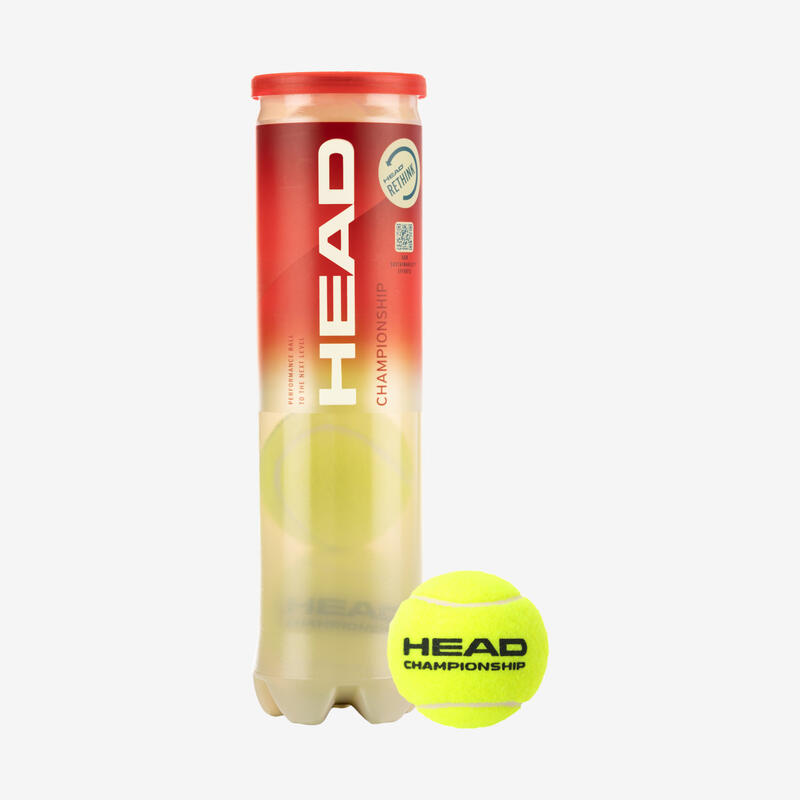 HEAD CHAMPIONSHIP 4 pelotas de tenis