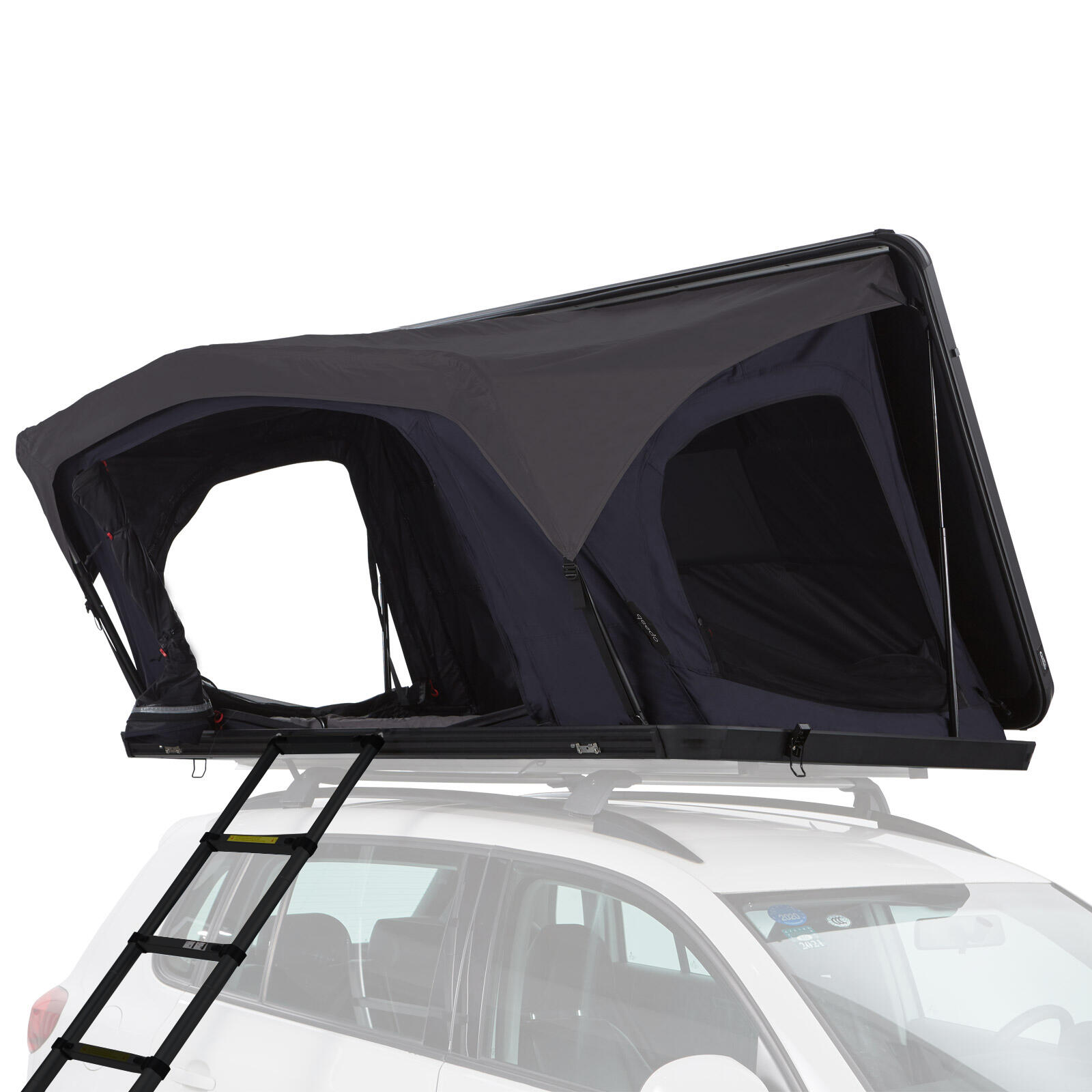 Qeedo - Tente De Toit Avec Couverture Rigide Robuste - 2 Places - Freedom Slim 2 - Tente De Toit - Gris - 2 Places - Decathlon