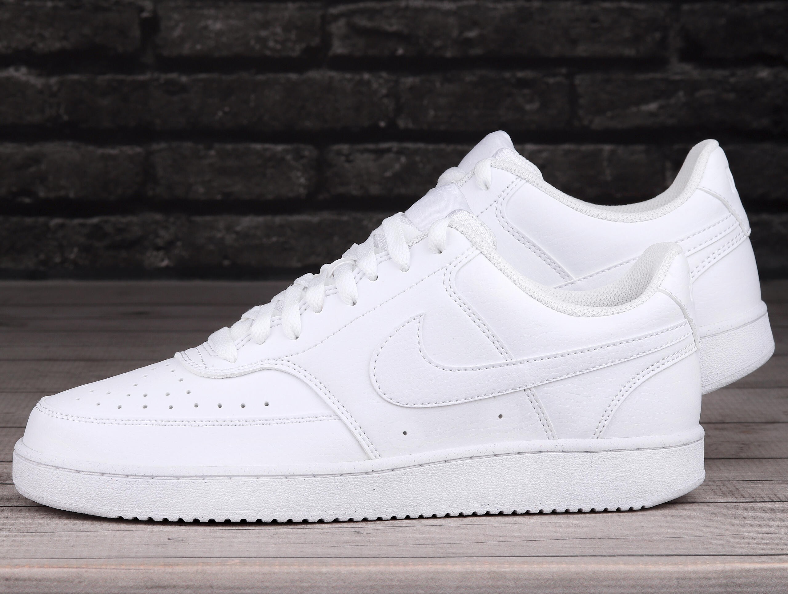 Scarpe da ginnastica da uomo Nike Court vision low Bianche 3/7