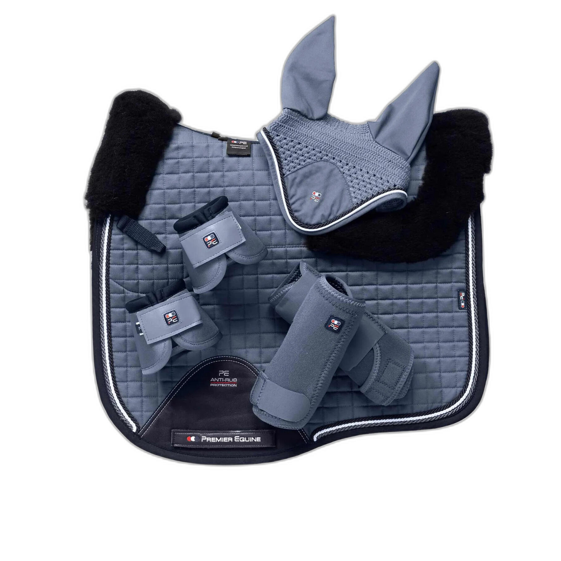 Capa de treino para cavalo em lã merino Premier Equine Capella CC Square 5/5