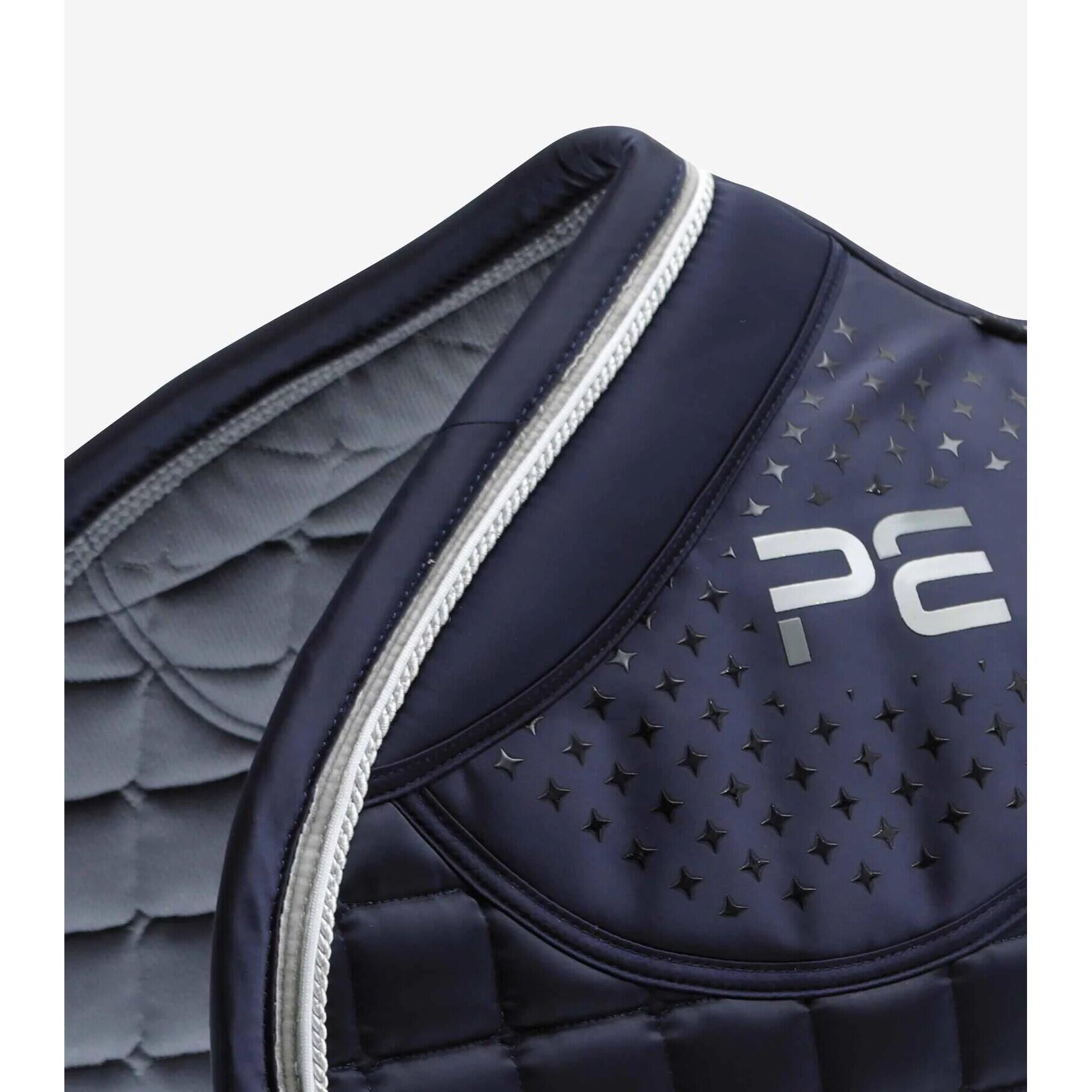 Antislip satijnen zadeldek voor paarden Premier Equine Azzure 3/5