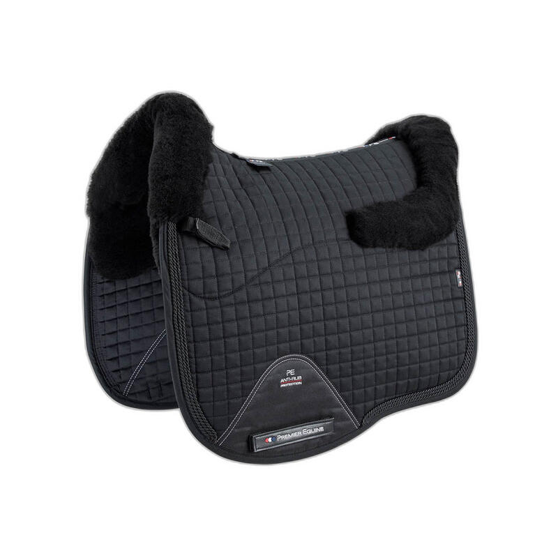 Tappeto da dressage con cuscino integrato in pelle di pecora sintetica Premier E