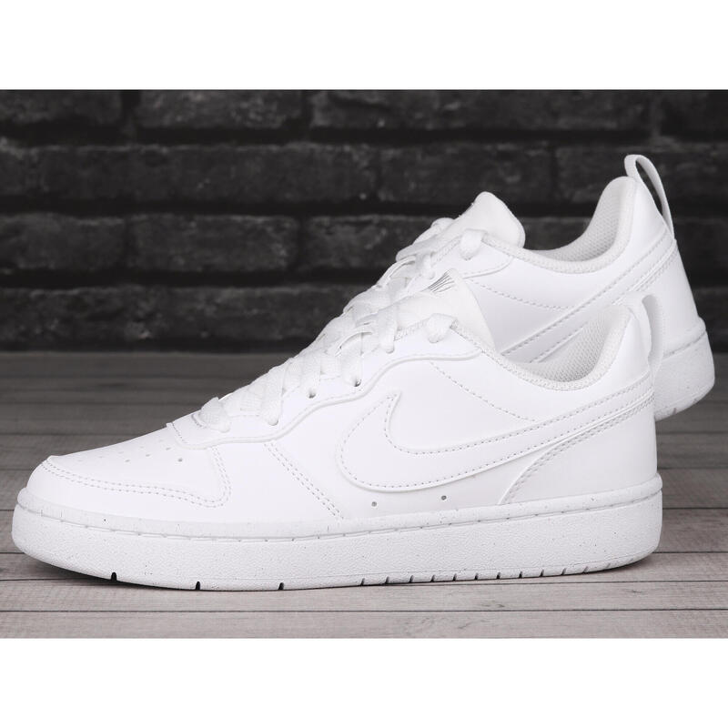 Zapatilla de caminar para joven Nike Court Borough Low Recraft Blanco