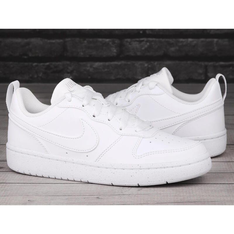 Zapatilla de caminar para joven Nike Court Borough Low Recraft Blanco