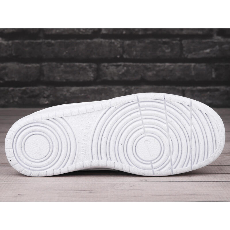 Zapatilla de caminar para joven Nike Court Borough Low Recraft Blanco