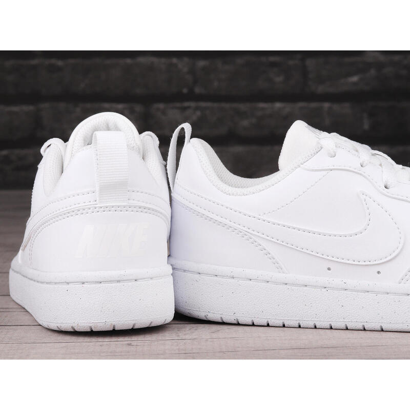 Zapatilla de caminar para joven Nike Court Borough Low Recraft Blanco