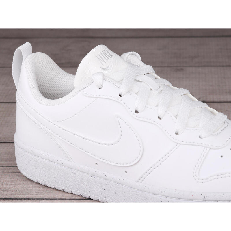 Zapatilla de caminar para joven Nike Court Borough Low Recraft Blanco