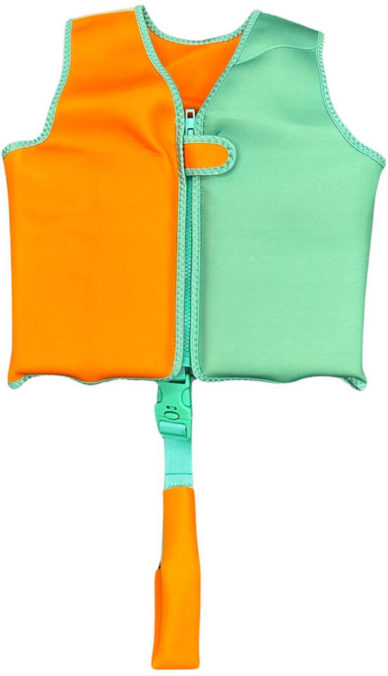 Gilet de bain - Orange/Vert - Vivid Clash - 3/6 Ans 2/3