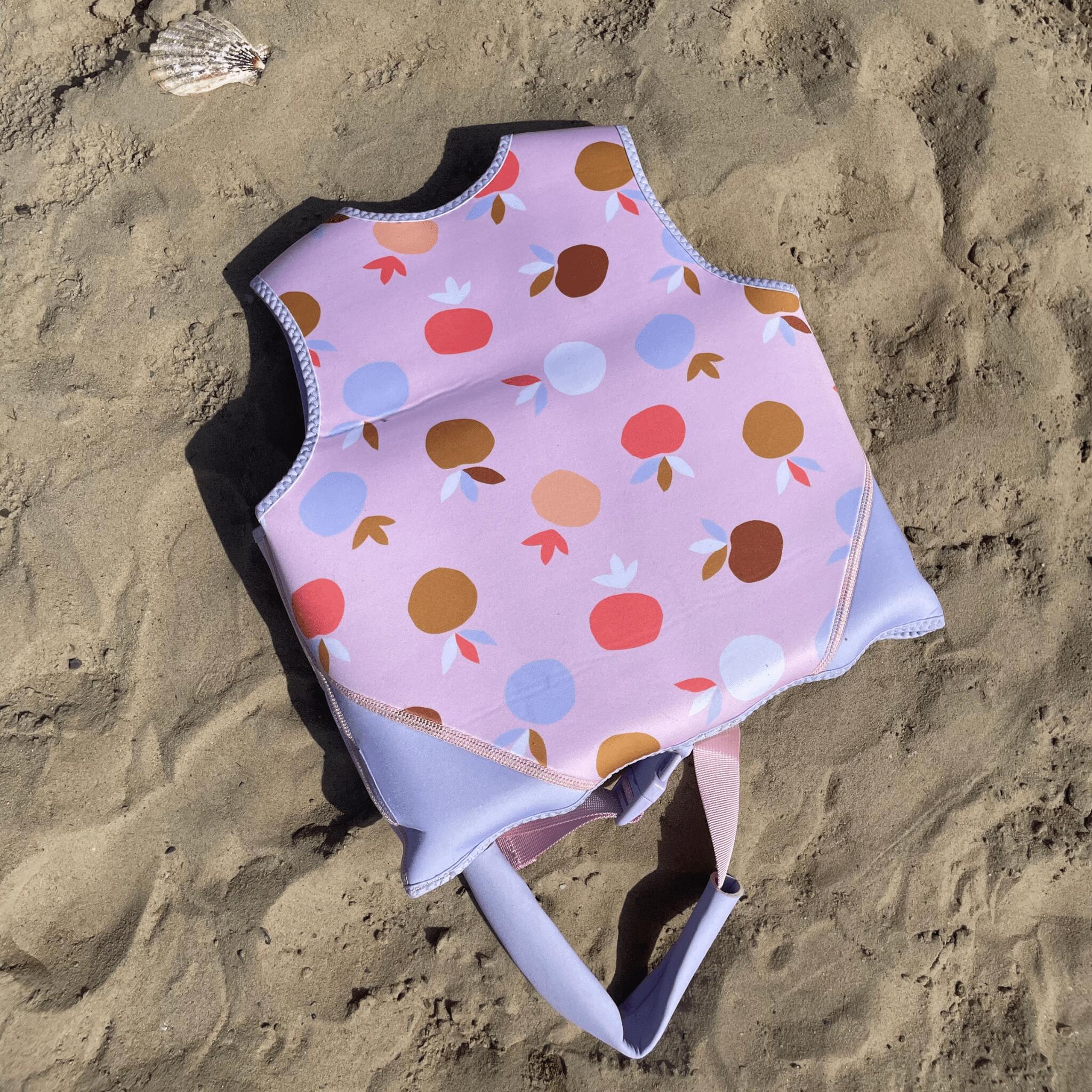 Swim Essentials Junior Neoprene Life Jacket Summer Fruits Leopard 4/5
