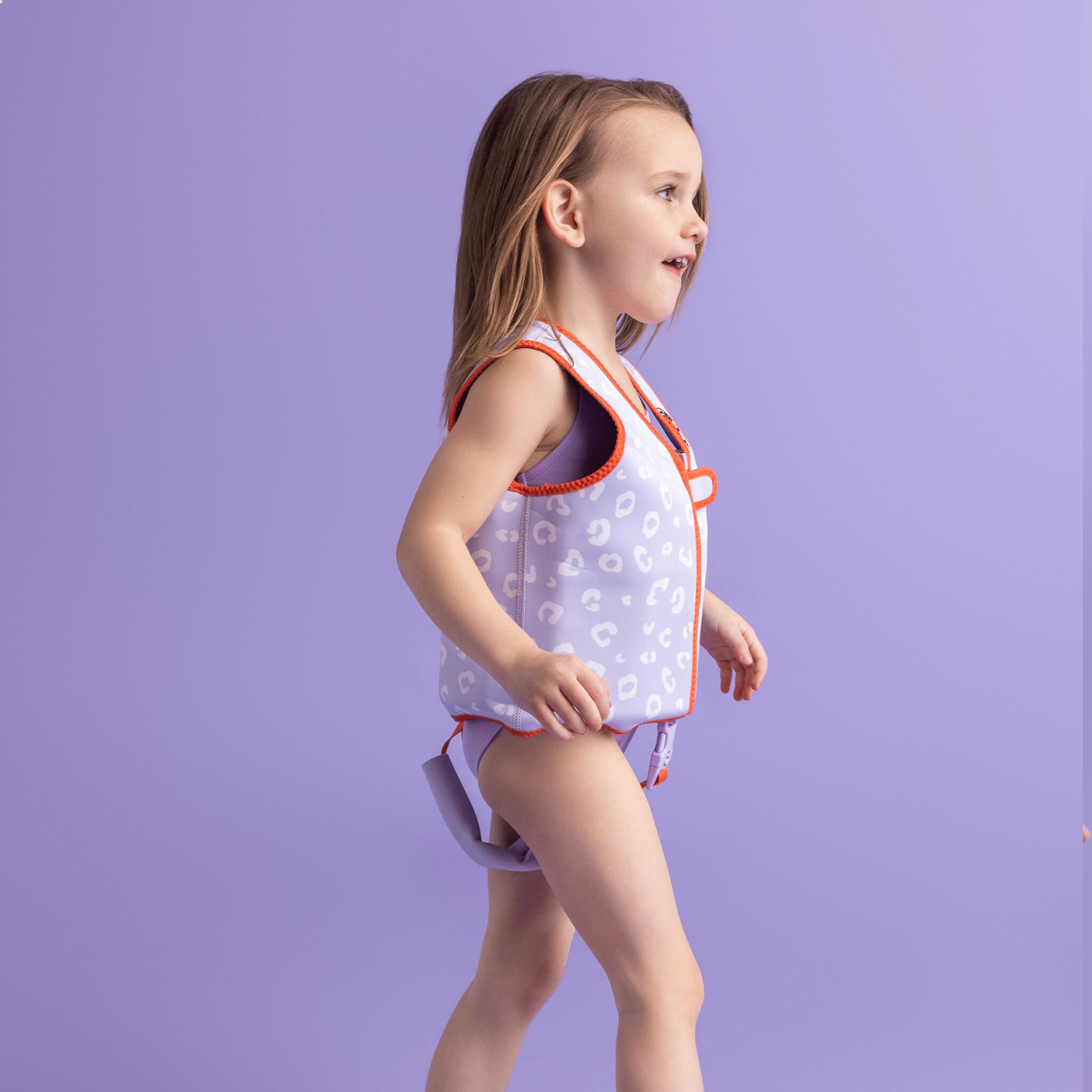 Gilet de natation - Lila Leopard - 3/6 Ans 7/7
