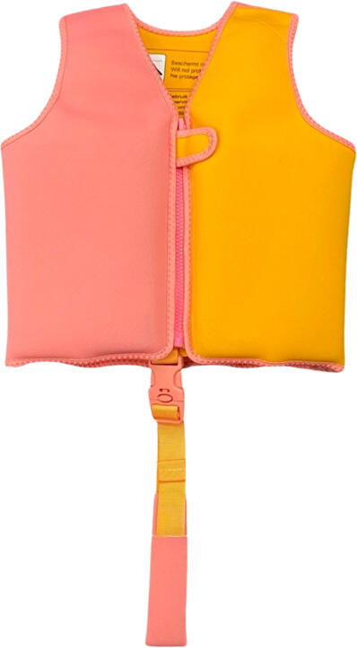 Gilet de bain - Orange/Rose - Vivid Clash - 3/6 Ans 2/4