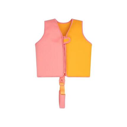 Gilet de natation - Orange/Rose - Vivid Clash - 3/6 ans
