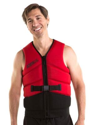 Unify Red Herren 50N Schwimmweste Jetski Wakeboard Boot SUP Wasserski