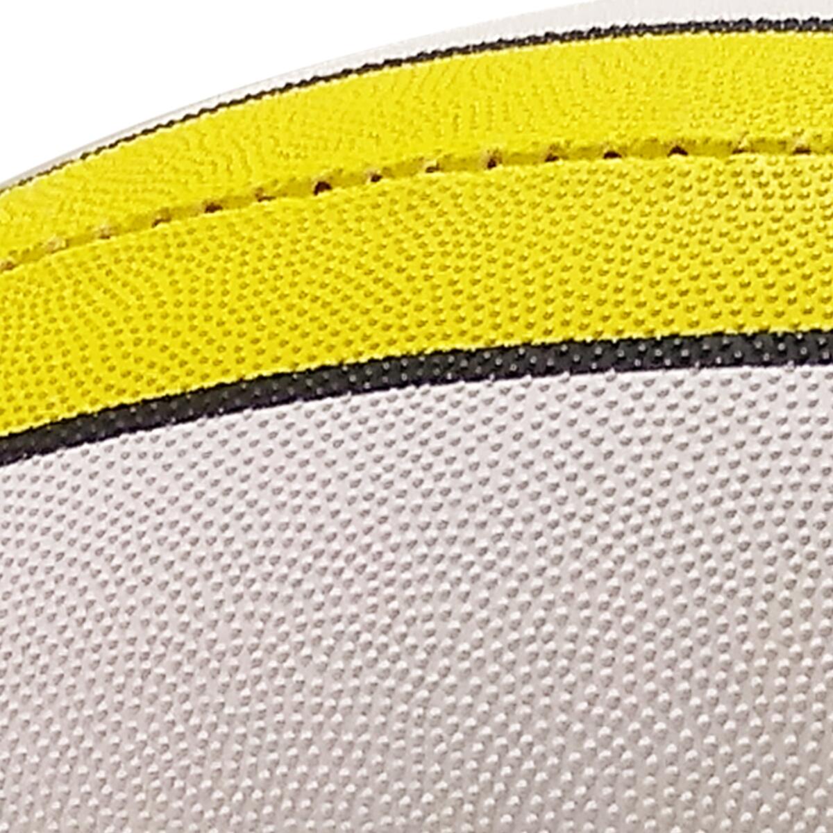 Teamswear Stadium Rugbyball Größe 4 - Weiß/Gelb 3/3