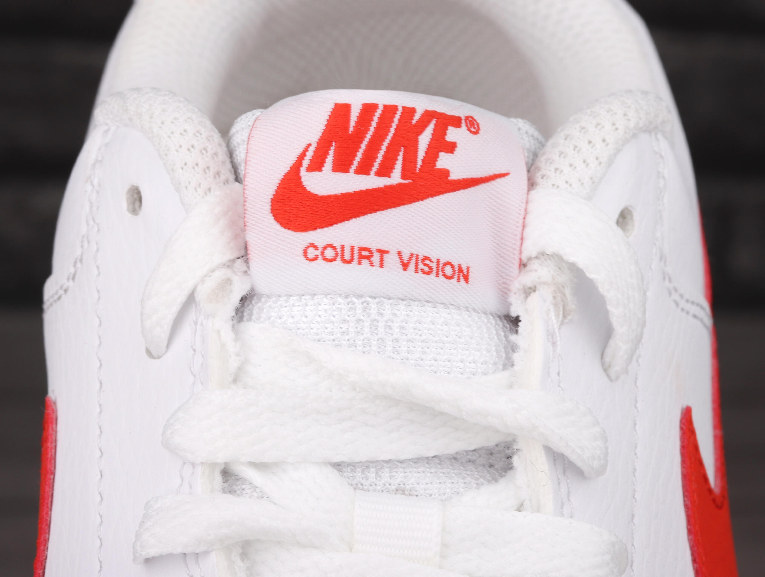 Zapatos Nike Court Vision Lo Blanco/Naranja 5/7