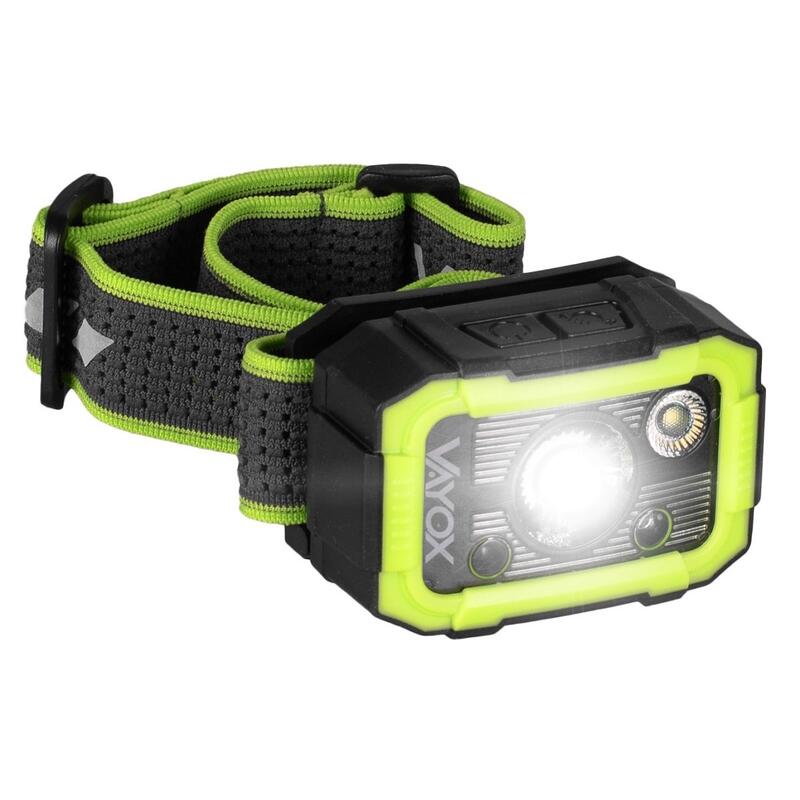 Linterna frontal Vayox VA0187, 750lm, recargable, USB-C, resistente