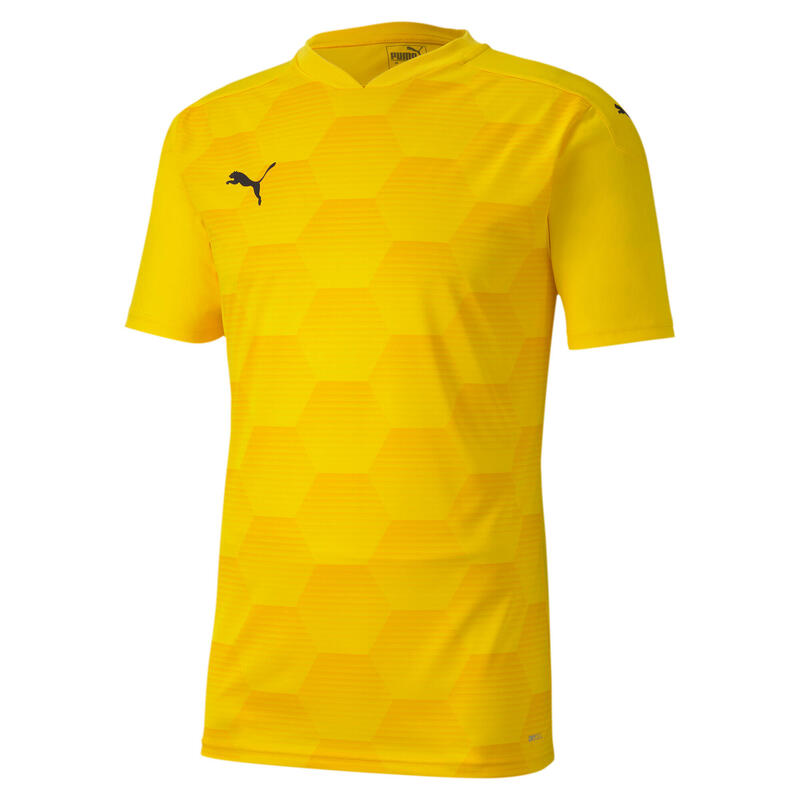 Camiseta Puma Teamfinal 21 Graphic Jersey, Amarillo, Hombre