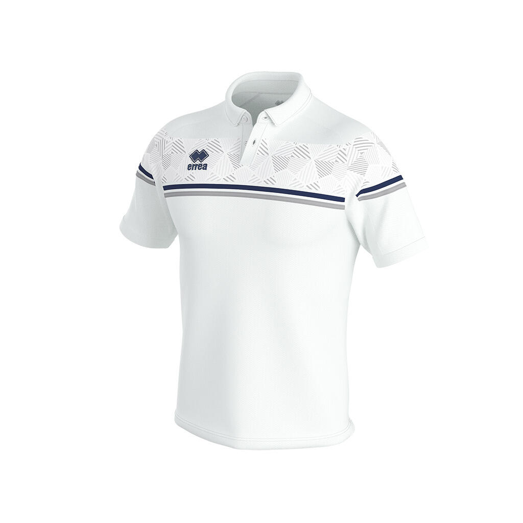Errea - Polo Errea Dominic - Polo Manches Courtes - Blanc|bleu - 38 S - Decathlon